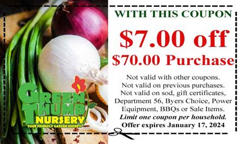 Green thumb coupons  Inside this blog, we go into these processes