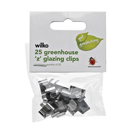 Greenhouse glass clips wilko  Protect your plants against frost and pests with greenhouse covers from Wilko