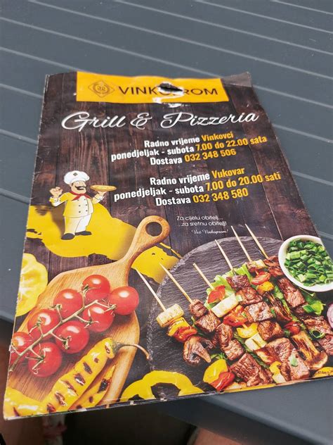 Grill i pizzeria vinkoprom vinkovci jelovnik 00 do 22