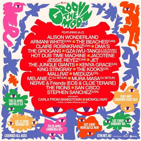 Groovin the moo sunshine coast  27 Dec 12:00pm - 1 Jan 10:00pm