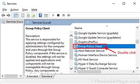 Group policy client service greyed out  You will see the Local Group Policy Editor window open