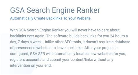 Gsa search engine ranker discount  ⭐GSA Search Engine Ranker Web 2