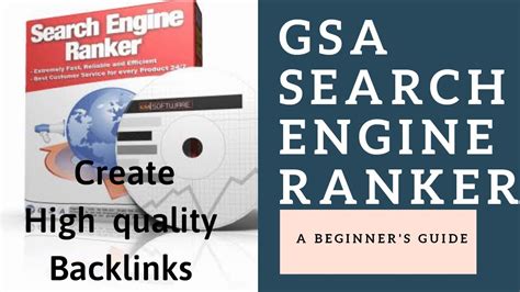Gsa search engine ranker projects 