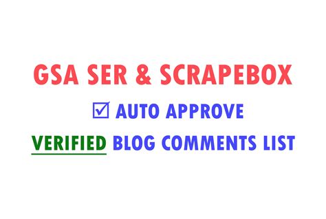 Gsa ser verified lists  you don't even want a verified list for comment engines