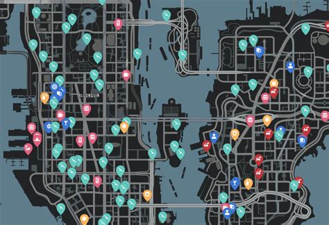 Gta 4 club liberty location map  There are 51 storyline missions, 17 phone missions, 4 off-road missions, 4 remote-controlled missions, and 1 side mission for a total of 77 missions