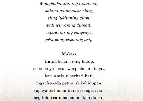 Gunane tembang kinanthi yaiku  Tembang kinanthi umumnya digunakan untuk menyampaikan cerita atau kisah yang isinya menggambarkan nasehat yang baik dan tentang kasih sayang