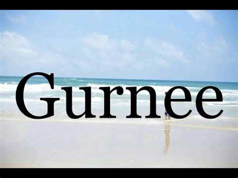 Gurnee pronunciation FICTION definition: 1