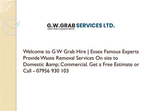 Gw grab hire  More info for GW Grab Hire Ltd