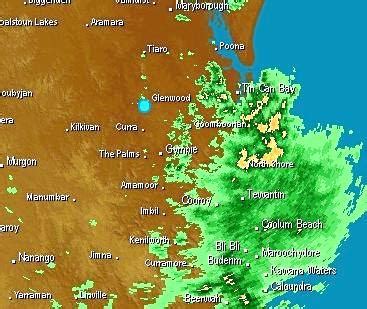 Gympie bom radar  256 km Gympie (Mt Kanigan) Radar Loop