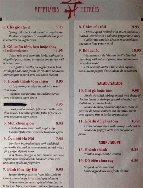 Ha noi pho orleans menu  Pho Ha noi Elite Vietnamese, Noodles 0
