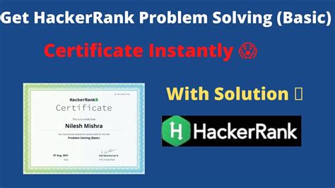Hacker rank problem solving certification  Pull requests