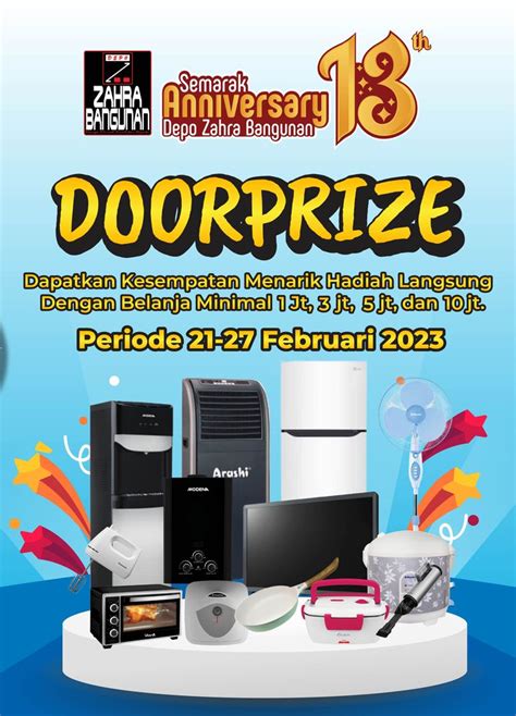 Hadiah doorprize elektronik  2