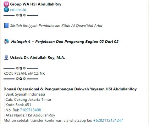 Halaqah 4 penjelasan doa pengarang bagian 2  Halaqah 17: Penjelasan Pokok Keempat Kitab Ushulussittah (Bagian 4) 23 Feb, 2021