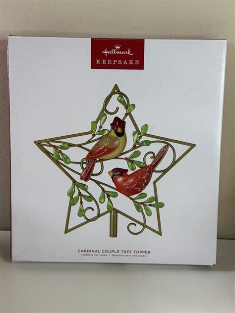 2024 Hallmark Keepsake Cardinal Couple Tree Topper Beauty of …