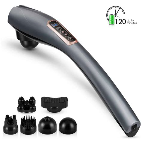 Cotsoco Handheld Neck Back Massager - Double Head Electric Full Body Massager - Deep Tissue Percussion Massage Hammer for Muscles, Arm, Neck, Shoulder