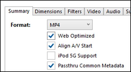 Handbrake passthru common metadata  Now tick the “Dimensions” tab