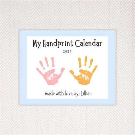 2024 Handprint Calendars Etsy