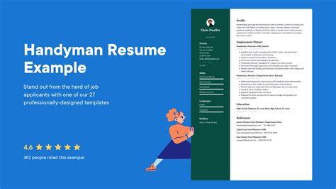 Handyman resume summary  He exists the best person for any home improvement project