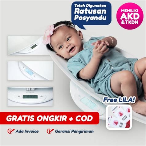 Harga timbangan bayi posyandu  Timbangan bayi digital Laica Children’s Scale PS3004 memiliki ukuran lebih ringan, yaitu tidak lebih dari 3kg, dibandingkan dengan jenis timbangan bayi lainnya