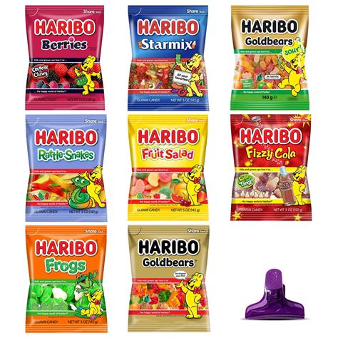 Haribo gummy rolls Haribo Goldbears Gummy Candy, 6 Fruity Flavours, No Artificial Colours - 250g Multipack with Mini Bags & Twin Snakes Sweet & Sour Gummy Candy, 6 Fruity Flavours, No Artificial Colours - 175g Bag