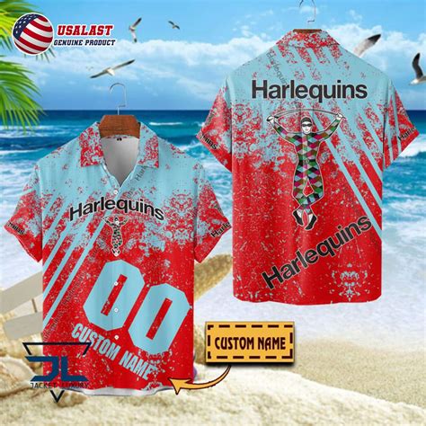Harlequins hawaiian shirt Order 1 size above 