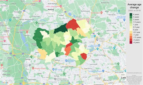 Harrow population over 65  W