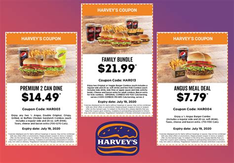 Harveys promo codes 2