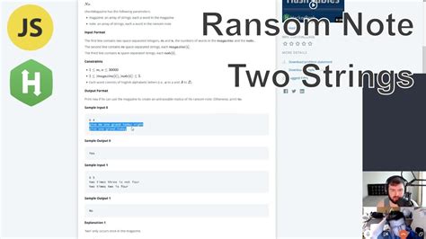 Hash tables ransom note javascript py