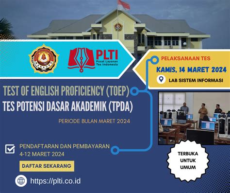 Hasil tes toep ums 2023 Berikut kami sampaikan hasil Tes TOEP Mandiri Online tanggal 28 Desember 2020 (Terlampir)