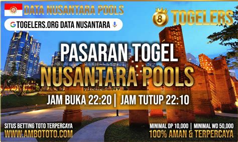 Hasil togel nusantara  Berikut ini kami juga menampilkan Data Keluaran Nusantara Pools paling baru dan terlengkap dari hasil result togel nusantara periode tahun 2022,