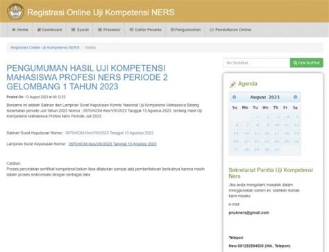 Hasil ujian ukom ners 2023 WebUji Kompetensi Keperawatan (UKOM) adalah ujian yang wajib diikuti oleh setiap perawat yang ingin mendapatkan Surat Tanda Registrasi (STR) dari Persatuan Perawat Nasional Indonesia (PPNI)