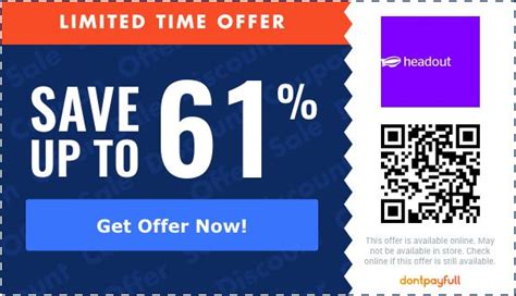 Headout discount codes com promo code and other discount voucher
