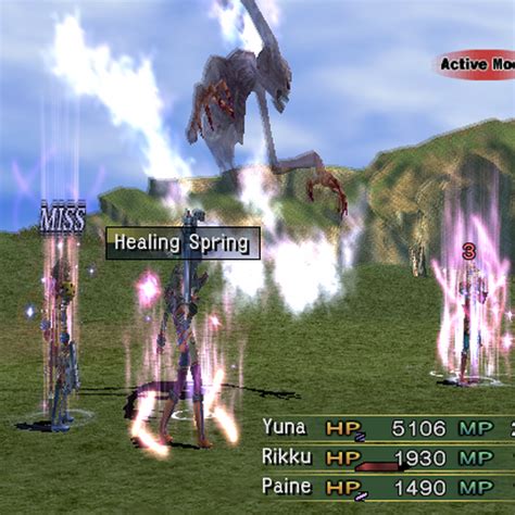 Healing spring ffx  Character automatically uses items to cure status ailments