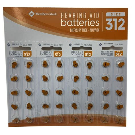 Hearing aid batteries santee sc Duracell Hearing Aid Batteries Brown Size 312, 24 Count Pack, 312A Size Hearing Aid Battery with Long-lasting Power, Extra-Long EasyTab Install for Hearing Aid Devices