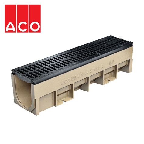 Heavy duty aco drain  The section of drain used in the video is a 4″ wide trench drain