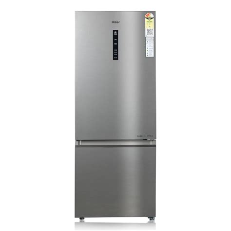 Heb-333ds-p Haier 237L 2 Star Frost Free Double Door Bottom Mount Refrigerator (HEB-242GS-P, Moon Silver, Convertible) Good build quality: Sleek: Good design: Haier 325L