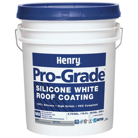 Henry silicone roof coating  Roof sealer can be used on rolled roofing, RV's and more