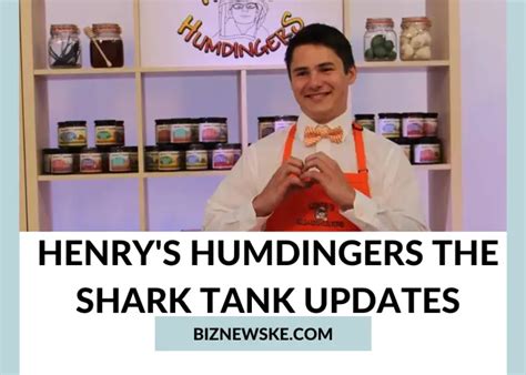 Henrys humdingers shark tank  rate of investment