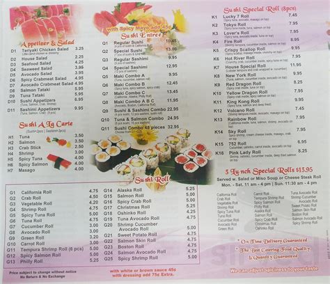 Hibachi express newark menu  Sushi O Asian Bistro