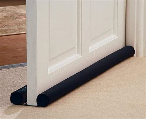 Hinged flap draught excluder " For example, Aldi's double sided foam draught excluder can be slipped onto
