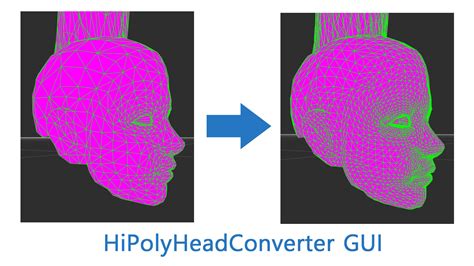 Hipoly head converter gui  VORTEX