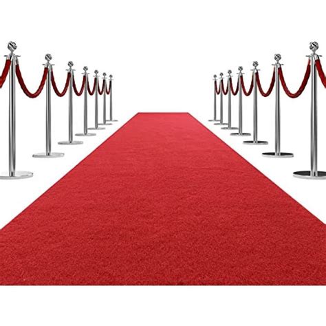 Hire red carpet and ropes 86 (+ VAT) Red Barrier Rope - Chrome Ends