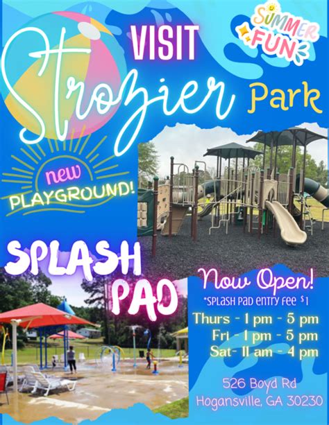 Hogansville splash park  Admission: Children- $1