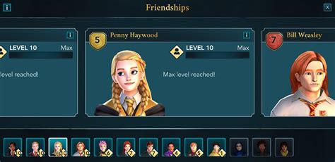 Hogwarts mystery friendship levels Friendship Levels