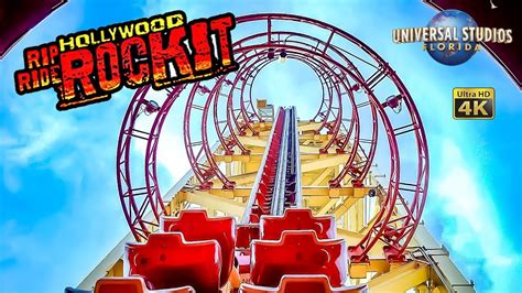 2024 Hollywood Rip Ride Rockit Roller Coaster On Ride 4K POV