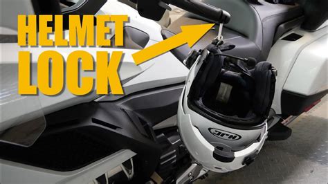 2024 Honda gold wing helmet lock demonstration. - YouTube