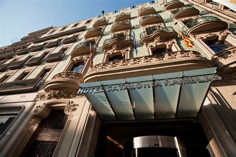 Hotel catalonia ramblas  Barcelona, but don't forget other important tourist sites such as Camp Nou or the Port