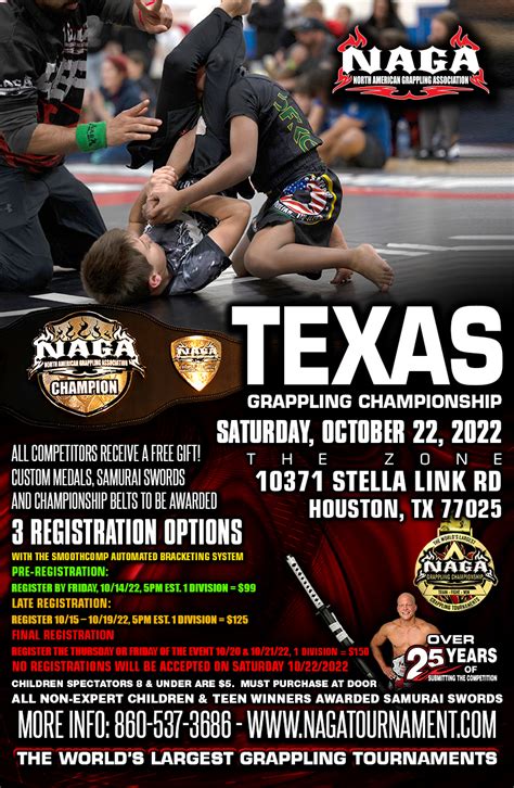 Houston grappling tournaments  As an organizer, you will need to filter things out as they go