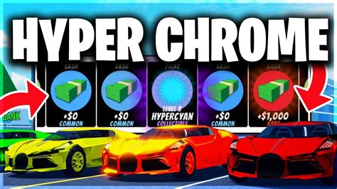 How much is hyperchrome level 1 worth in jailbreak  Close to $25,000 if you're VIP