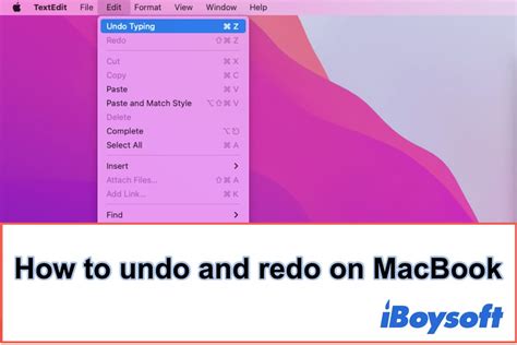 How to Undo and Redo on a Mac